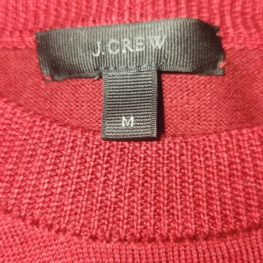 J. Crew Women's Rich Red Crew Neck‎ Sweater
